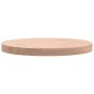 vidaXL Piano per Tavolo Ø50x4 cm Rotondo in Legno Massello di Faggio vidaXL Piano per Tavolo Ø50x4 cm Rotondo in Legno Massello di Faggio