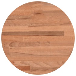 vidaXL Piano per Tavolo Ø30x2,5 cm Rotondo in Legno Massello di Faggio