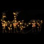 vidaXL Decorazione Natale Famiglia di Renne 90 LED Bianco Caldo Rattan vidaXL Decorazione Natale Famiglia di Renne 90 LED Bianco Caldo Rattan
