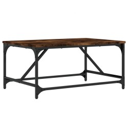 vidaXL Tavolino da Salotto Rovere Fumo 75x50x35cm in Legno Multistrato