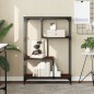 vidaXL Libreria Rovere Marrone 81x36x115cm Legno Multistrato e Acciaio vidaXL Libreria Rovere Marrone 81x36x115cm Legno Multistrato e Acciaio
