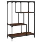 vidaXL Libreria Rovere Marrone 81x36x115cm Legno Multistrato e Acciaio vidaXL Libreria Rovere Marrone 81x36x115cm Legno Multistrato e Acciaio