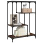 vidaXL Libreria Rovere Marrone 81x36x115cm Legno Multistrato e Acciaio vidaXL Libreria Rovere Marrone 81x36x115cm Legno Multistrato e Acciaio