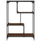 vidaXL Libreria Rovere Marrone 81x36x115cm Legno Multistrato e Acciaio vidaXL Libreria Rovere Marrone 81x36x115cm Legno Multistrato e Acciaio