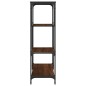 vidaXL Libreria Rovere Marrone 81x36x115cm Legno Multistrato e Acciaio vidaXL Libreria Rovere Marrone 81x36x115cm Legno Multistrato e Acciaio