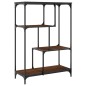 vidaXL Libreria Rovere Marrone 81x36x115cm Legno Multistrato e Acciaio vidaXL Libreria Rovere Marrone 81x36x115cm Legno Multistrato e Acciaio