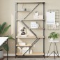 vidaXL Libreria Rovere Sonoma 91x36x176 cm Legno Multistrato e Acciaio vidaXL Libreria Rovere Sonoma 91x36x176 cm Legno Multistrato e Acciaio