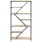 vidaXL Libreria Rovere Sonoma 91x36x176 cm Legno Multistrato e Acciaio vidaXL Libreria Rovere Sonoma 91x36x176 cm Legno Multistrato e Acciaio