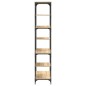 vidaXL Libreria Rovere Sonoma 91x36x176 cm Legno Multistrato e Acciaio vidaXL Libreria Rovere Sonoma 91x36x176 cm Legno Multistrato e Acciaio