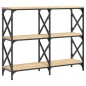 vidaXL Tavolo Consolle Rovere Sonoma 100x28x80,5 cm Legno Multistrato vidaXL Tavolo Consolle Rovere Sonoma 100x28x80,5 cm Legno Multistrato