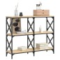 vidaXL Tavolo Consolle Rovere Sonoma 100x28x80,5 cm Legno Multistrato vidaXL Tavolo Consolle Rovere Sonoma 100x28x80,5 cm Legno Multistrato