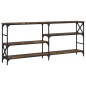 vidaXL Tavolo Consolle Rovere Fumo 180x29x76,5 cm in Legno Multistrato vidaXL Tavolo Consolle Rovere Fumo 180x29x76,5 cm in Legno Multistrato
