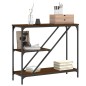vidaXL Tavolino Consolle Rovere Marrone 88,5x30x75cm Legno Multistrato vidaXL Tavolino Consolle Rovere Marrone 88,5x30x75cm Legno Multistrato
