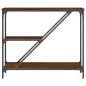 vidaXL Tavolino Consolle Rovere Marrone 88,5x30x75cm Legno Multistrato vidaXL Tavolino Consolle Rovere Marrone 88,5x30x75cm Legno Multistrato