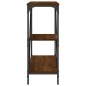 vidaXL Tavolino Consolle Rovere Marrone 88,5x30x75cm Legno Multistrato vidaXL Tavolino Consolle Rovere Marrone 88,5x30x75cm Legno Multistrato