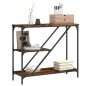vidaXL Tavolino Consolle Rovere Fumo 88,5x30x75cm in Legno Multistrato vidaXL Tavolino Consolle Rovere Fumo 88,5x30x75cm in Legno Multistrato