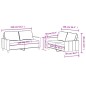 vidaXL Set di Divani 2 pz con Cuscini Crema in Tessuto vidaXL Set di Divani 2 pz con Cuscini Crema in Tessuto