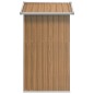vidaXL Capanno da Giardino Marrone 126x97,5x177 cm Acciaio Zincato