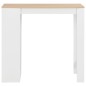 vidaXL Tavolo da Bar con Ripiano Bianco 110x50x103 cm vidaXL Tavolo da Bar con Ripiano Bianco 110x50x103 cm