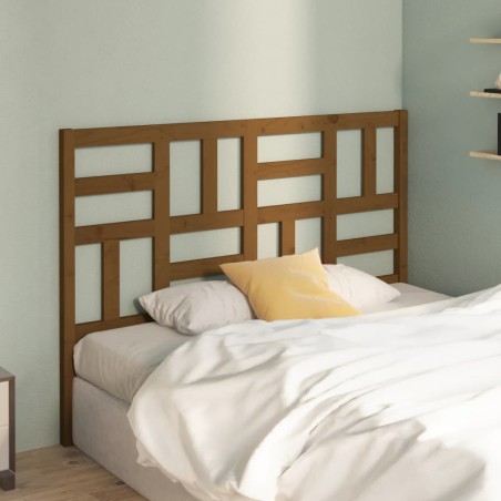 vidaXL Testiera per Letto Miele 156x4x104 cm in Legno Massello di Pino