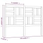 vidaXL Testiera per Letto Miele 156x4x104 cm in Legno Massello di Pino vidaXL Testiera per Letto Miele 156x4x104 cm in Legno Massello di Pino