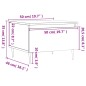 vidaXL Tavolino da Salotto Rovere Marrone 50x46x35cm Legno Multistrato