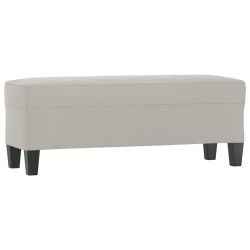 vidaXL Panca Grigio Chiaro 100x35x41 cm in Microfibra