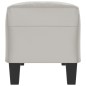 vidaXL Panca Grigio Chiaro 100x35x41 cm in Microfibra vidaXL Panca Grigio Chiaro 100x35x41 cm in Microfibra