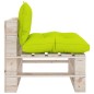 vidaXL Divano Centrale da Giardino Pallet con Cuscini Legno di Pino vidaXL Divano Centrale da Giardino Pallet con Cuscini Legno di Pino