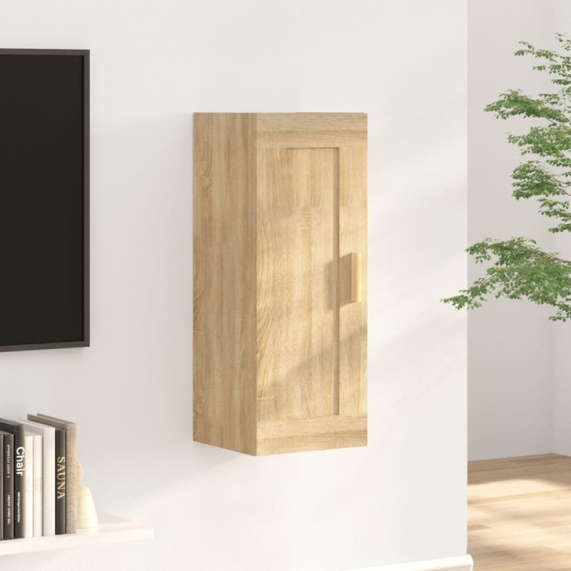 vidaXL Armadietto a Muro Rovere Sonoma 35x34x90cm in Legno Multistrato vidaXL Armadietto a Muro Rovere Sonoma 35x34x90cm in Legno Multistrato