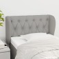 vidaXL Testiera ad Orecchio Grigio Chiaro 83x23x78/88 cm in Tessuto vidaXL Testiera ad Orecchio Grigio Chiaro 83x23x78/88 cm in Tessuto