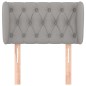 vidaXL Testiera ad Orecchio Grigio Chiaro 83x23x78/88 cm in Tessuto vidaXL Testiera ad Orecchio Grigio Chiaro 83x23x78/88 cm in Tessuto
