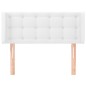 vidaXL Testiera ad Orecchio Bianca 83x16x78/88 cm in Similpelle vidaXL Testiera ad Orecchio Bianca 83x16x78/88 cm in Similpelle