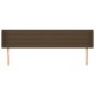vidaXL Testiera ad Orecchio Marrone Scuro 203x16x78/88 cm in Tessuto vidaXL Testiera ad Orecchio Marrone Scuro 203x16x78/88 cm in Tessuto