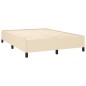 vidaXL Giroletto a Molle con Materasso Crema 140x19 cm in Tessuto