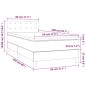 vidaXL Giroletto Molle con Materasso e LED Bianco 80x200 cm Similpelle