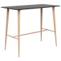 vidaXL Tavolo da Bar Nero 120x60x105 cm vidaXL Tavolo da Bar Nero 120x60x105 cm