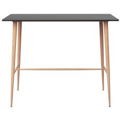 vidaXL Tavolo da Bar Nero 120x60x105 cm