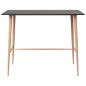 vidaXL Tavolo da Bar Nero 120x60x105 cm vidaXL Tavolo da Bar Nero 120x60x105 cm