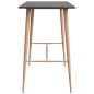 vidaXL Tavolo da Bar Nero 120x60x105 cm vidaXL Tavolo da Bar Nero 120x60x105 cm