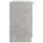 vidaXL Mobile Bagno Grigio Cemento 64,5x33,5x59cm in Legno Multistrato