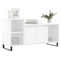 vidaXL Mobile Porta TV Bianco Lucido 100x35x55 cm in Legno Multistrato vidaXL Mobile Porta TV Bianco Lucido 100x35x55 cm in Legno Multistrato