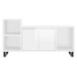 vidaXL Mobile Porta TV Bianco Lucido 100x35x55 cm in Legno Multistrato vidaXL Mobile Porta TV Bianco Lucido 100x35x55 cm in Legno Multistrato
