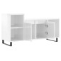 vidaXL Mobile Porta TV Bianco Lucido 100x35x55 cm in Legno Multistrato vidaXL Mobile Porta TV Bianco Lucido 100x35x55 cm in Legno Multistrato