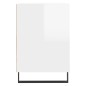 vidaXL Mobile Porta TV Bianco Lucido 100x35x55 cm in Legno Multistrato vidaXL Mobile Porta TV Bianco Lucido 100x35x55 cm in Legno Multistrato