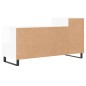 vidaXL Mobile Porta TV Bianco Lucido 100x35x55 cm in Legno Multistrato vidaXL Mobile Porta TV Bianco Lucido 100x35x55 cm in Legno Multistrato