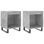 vidaXL Comodini 2pz Grigio Cemento 40x35x50 cm in Legno Multistrato vidaXL Comodini 2pz Grigio Cemento 40x35x50 cm in Legno Multistrato