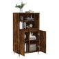 vidaXL Credenza Rovere Fumo 60x36x110 cm in Legno Multistrato vidaXL Credenza Rovere Fumo 60x36x110 cm in Legno Multistrato