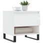vidaXL Tavolino Bianco Lucido 50x46x50 cm in Legno Multistrato vidaXL Tavolino Bianco Lucido 50x46x50 cm in Legno Multistrato