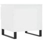 vidaXL Tavolino Bianco Lucido 50x46x50 cm in Legno Multistrato vidaXL Tavolino Bianco Lucido 50x46x50 cm in Legno Multistrato